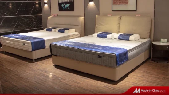 Mobília de quarto de estilo popular Vácuo arregaçar colchão de cama de mola de bolso